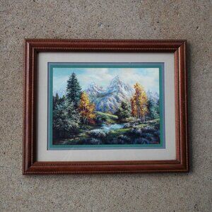 Vintage Home Interior Mountains & Trees in the Fall - LEE K PARKINSON -  13 x 16